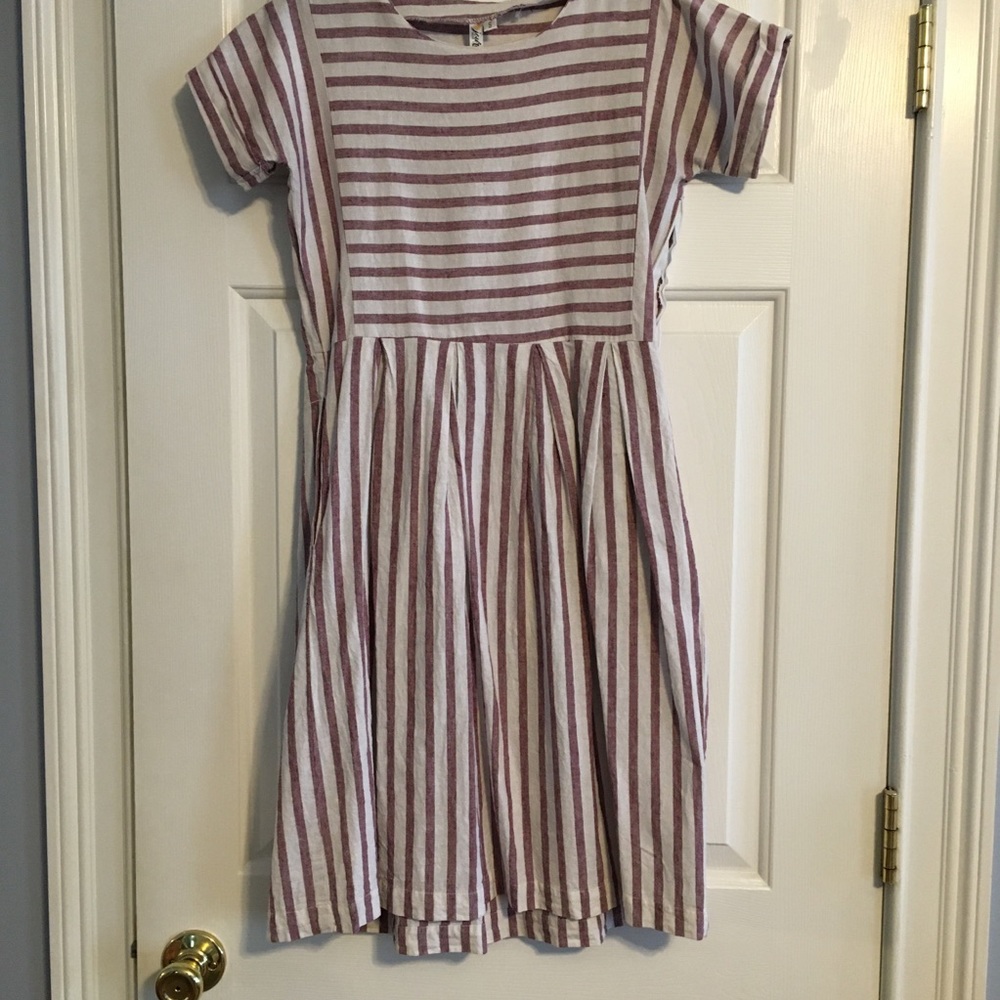 Striped dress size small